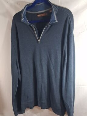Perry Ellis Men's Navy Blue Quarter-Zip Sweater Sz 2X1¹